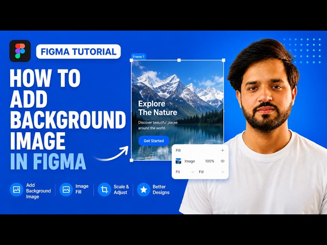 How to Add a Background Image in Figma | Figma Tutorial for Beginners