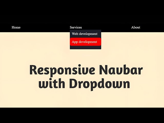 Responsive Navbar with Dropdown Menu | HTML & CSS Tutorial 🔥