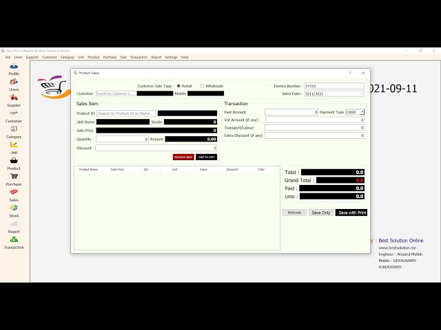 Pos inventory software desktop  Qt5 PyQt5 Windows Offline Software