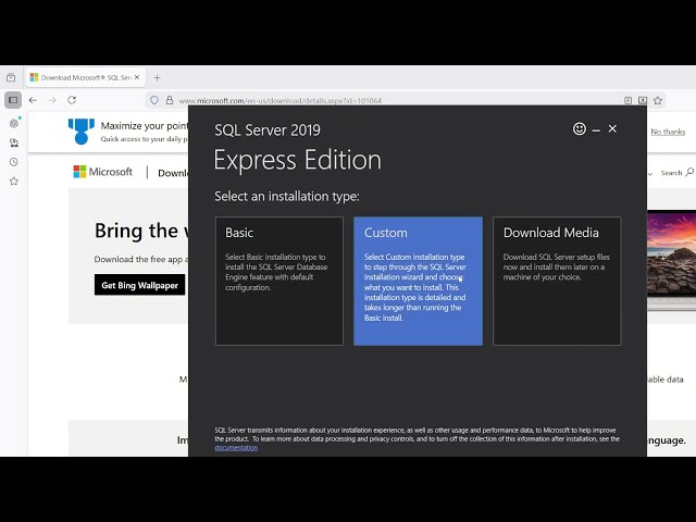 SQL Server Express 2019 Install for CashFootprint POS