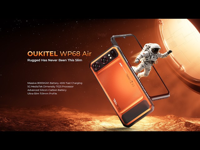 Slimmer. Stronger. Redefined. OUKITEL WP68 Air.#oukitel #ruggedphone #techtok #futuredesign #fyp