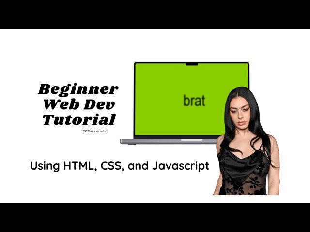 💚🖤 brat but it's html, css, and javascript (beginner web dev tutorial)