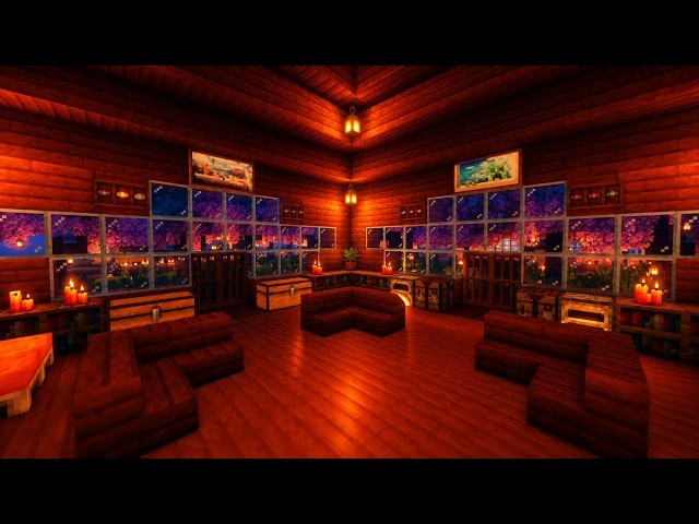 This Minecraft Room Feels Like Home 🕯️ Cozy Night Ambience for Sleep & Relaxation