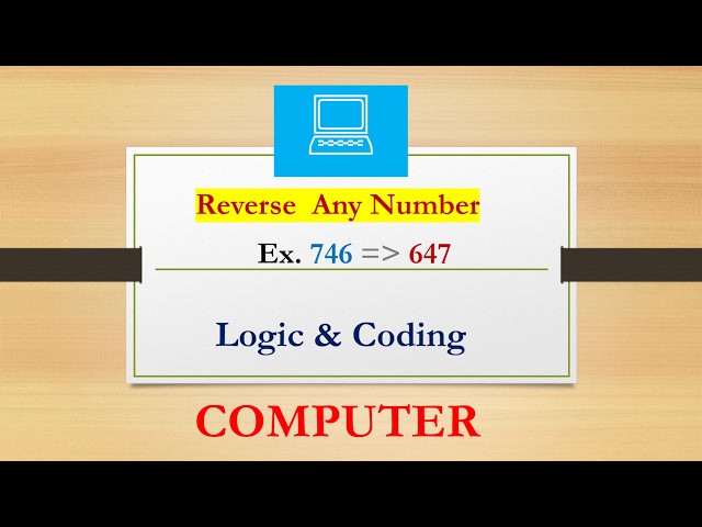 How to reverse any number