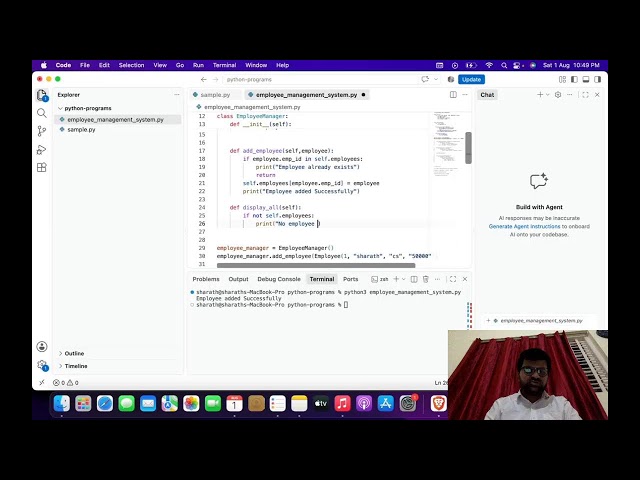 problem solving using python and later the discussion on fastapi framework