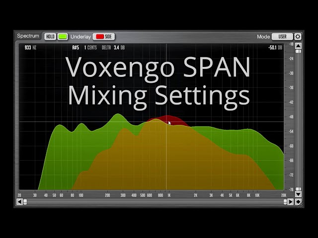 Mixing With Your Eyes: Voxengo SPAN mixing settings