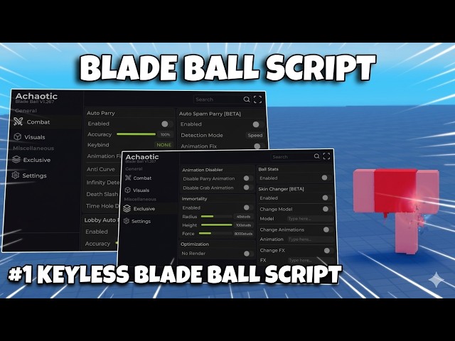 Blade Ball Script *NOKEY* - AUTO PARRY, AUTO SPAM, IMMORTAL, SKIN CHANGER | PASTEBIN (MOBILE & PC)