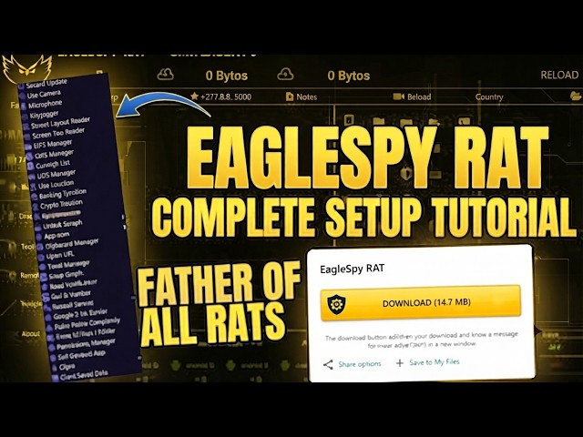 EagleSpy RAT Complete Setup Tutorial - EagleSpy RAT v5 setup - CraxsRat 2025