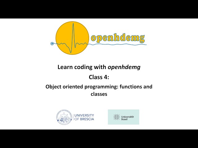 openhdemg coding classes - Class 4 - Edition 1