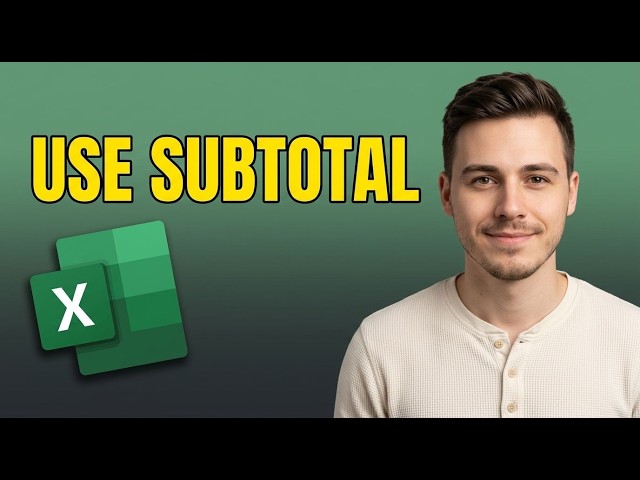 How to Use Subtotal Formula in Microsoft Excel [2026 Step by Step]
