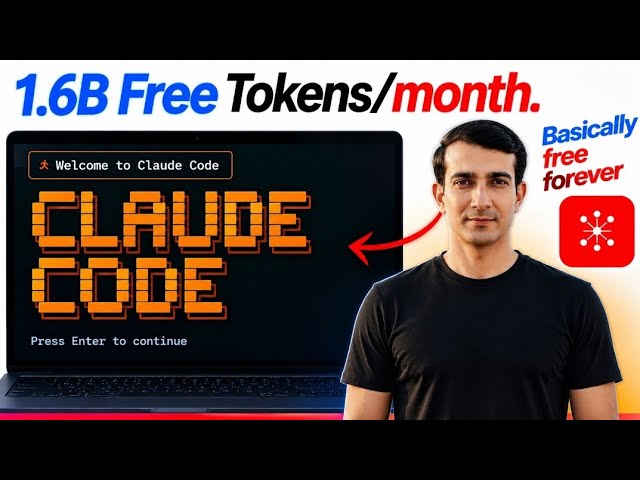 Claude Code FREE in VS Code 🔥 1.16 Billion Tokens | Unlimited AI Coding? | Full Setup Guide