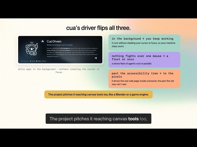 AI that uses your computer without taking over your screen