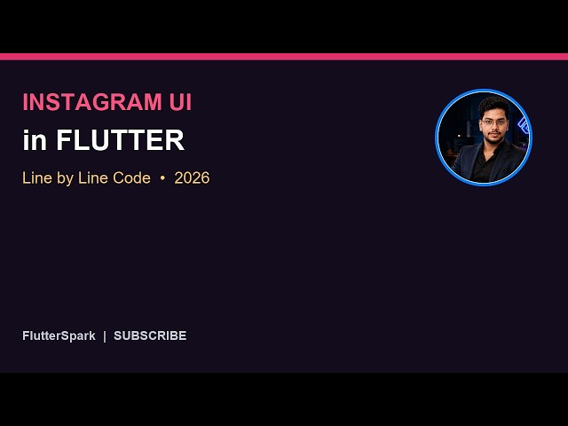 Build Instagram UI in Flutter | Line by Line Code (Full Tutorial 2026)
