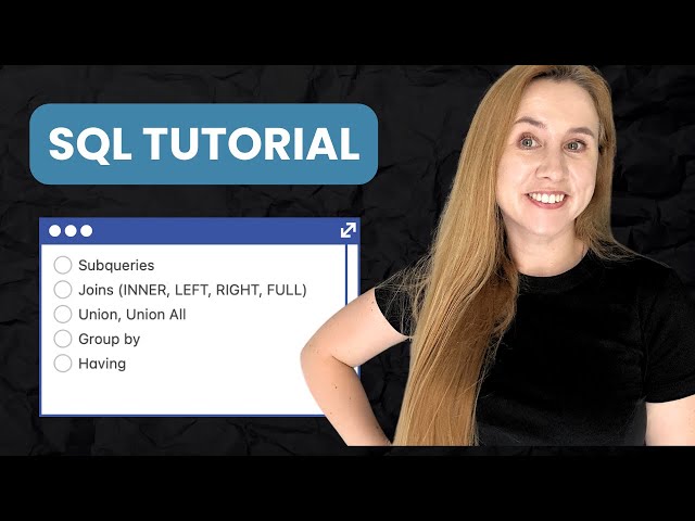 SQL Tutorial (JOIN, GROUP BY, SUBQUERY, HAVING, IN)