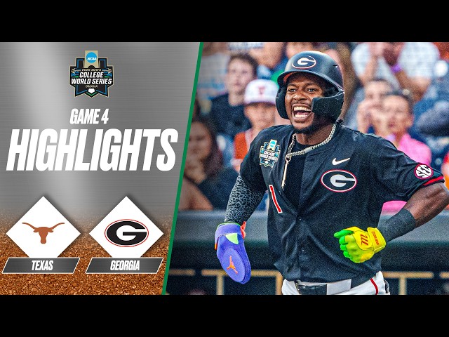 Georgia vs. Texas: 2026 Men's College World Series | Extended highlights