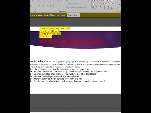 Learn what interfaces are in Java with examples! #Java #Interfaces #OOPs #CodingTips #LearnJava