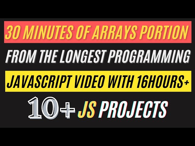 🔴 Complete Array Search and Filter Section From JavaScript 16Hours+ Course in Hindi
