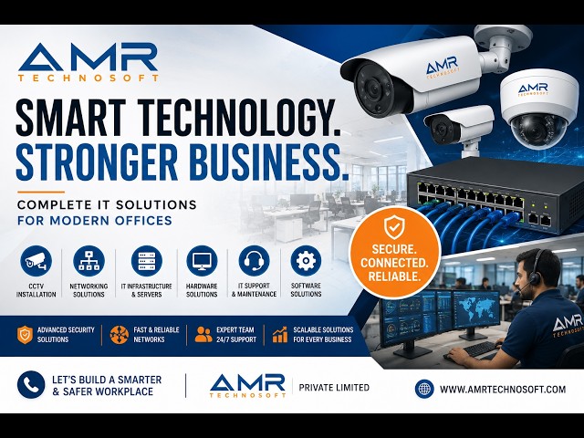 CCTV Installation & Networking Solutions for Offices | Complete IT Solutions | AMR Technosoft
