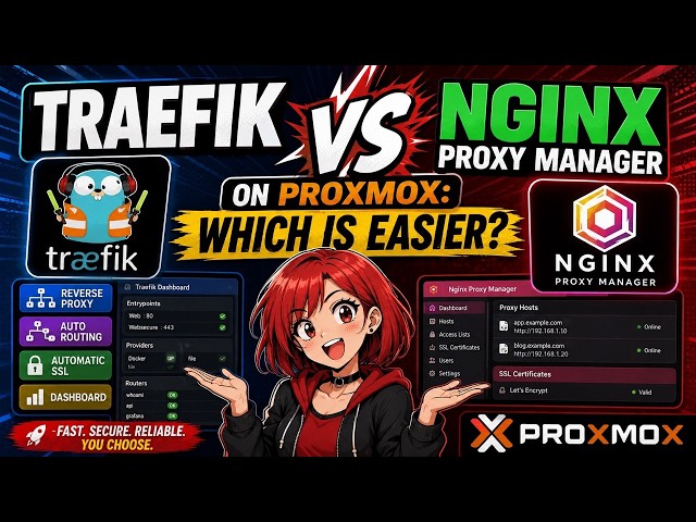 Proxmox Reverse Proxy Showdown: Traefik vs Nginx Proxy Manager