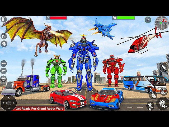 Dragon Robot Car Games 3D - Android Gameplay