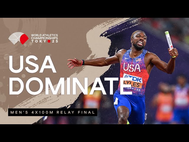 Noah Lyles brings it home for team USA in the 4x100m relay | World Athletics Championships Tokyo 25