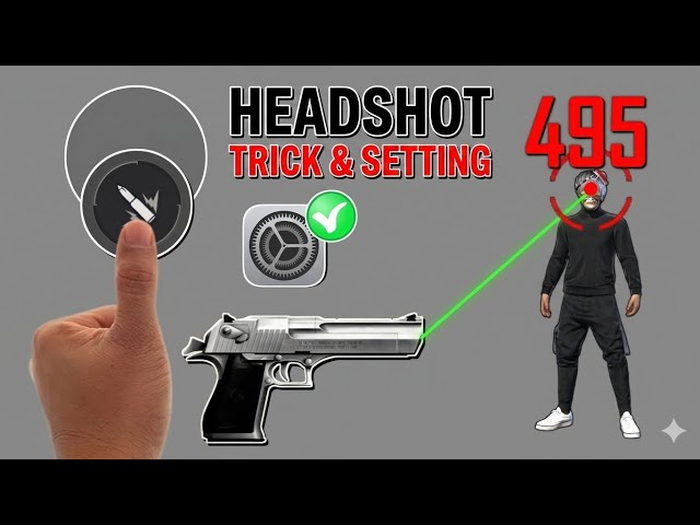 Desert Eagle One Tap Headshot Trick || M1887 Headshot Trick || Free Fire Mein Headshot Kaise Mare