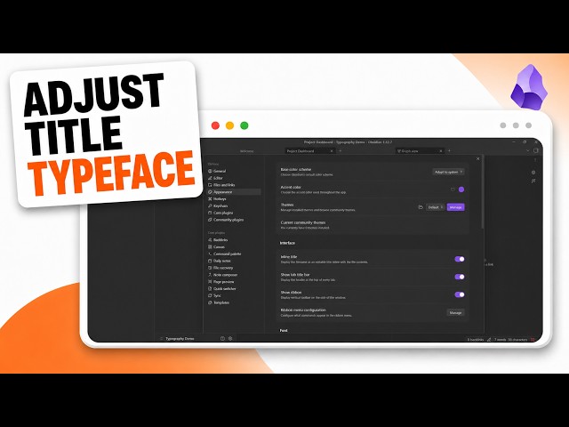How to Change the Title Font in Obsidian (Title Typography Tweaks)