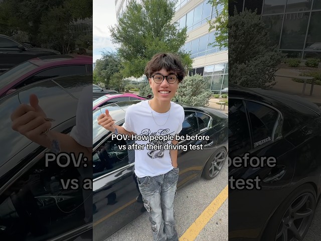 POV: Before vs after your driving test 🤣