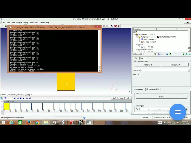 Micro structure analysis by Deform 3D software