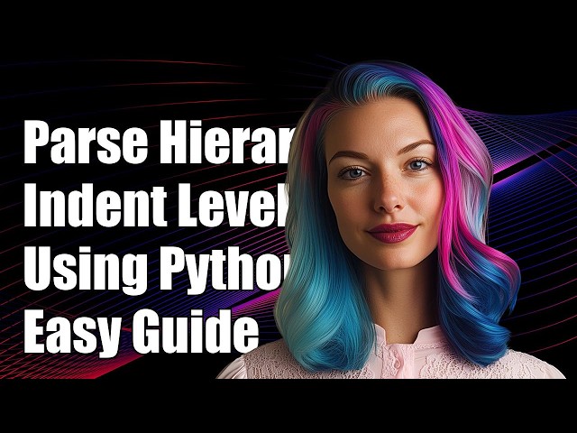 How to parse hierarchy based on indents with python