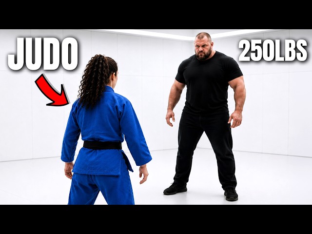Female Judo Black Belt vs 250 LBS Attacker