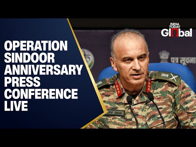 LIVE: Operation Sindoor Anniversary Press Conference | Top Indian Military Officials Brief Media