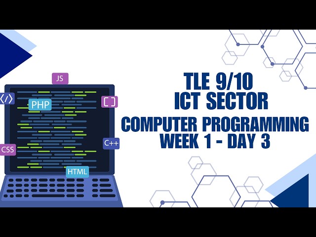 TLE 9/10 ICT (Computer Programming) Week 1 Day 3: Hyper Text Markup Language (HTML)