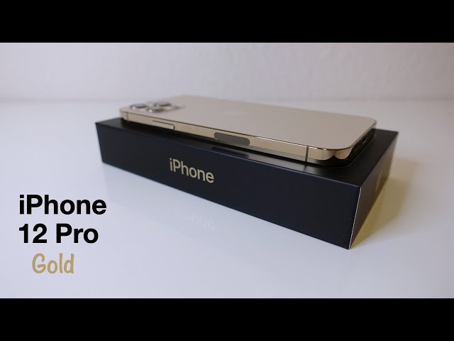 iPhone 12 Pro Gold Unboxing with MagSafe Charger and Gameplay