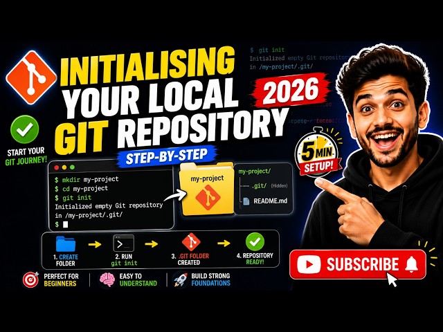 How to Initialize a Git Repository (git init) | Beginner Tutorial 2026