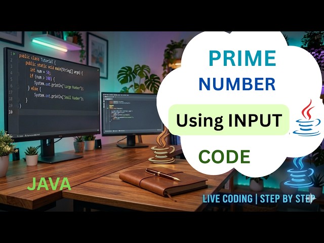 Prime Number Program in Java Using Scanner | Java Coding for Beginners