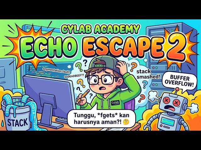 Learning Basic Buffer Overflow: A Deep Dive into Echo Escape 2 [CylabAcademy] 🧠🔓