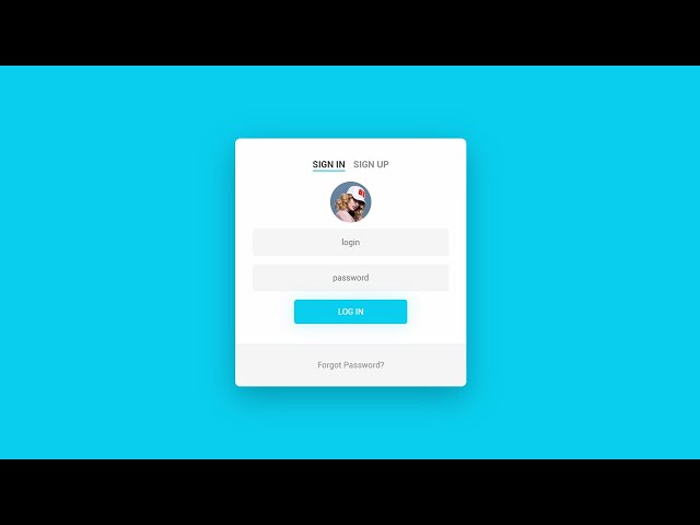 Animated Login Form Using Only HTML & CSS || Login Form || How to Create Login Form In HTML and CSS