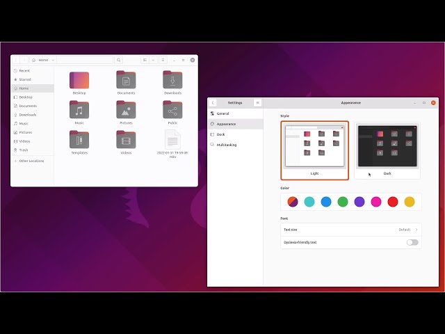 on Ubuntu Yaru accent colors
