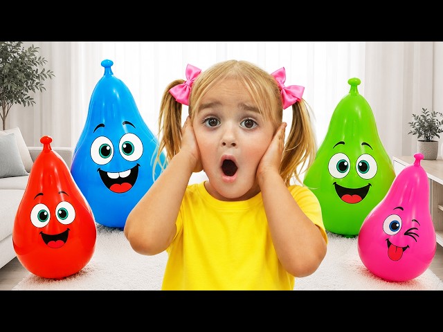 Alice and Leila play hide and seek with surprise balloons