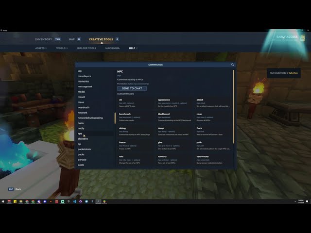 Hytale - Did you know about /? opens all commands with how to use them. How to find Help in Tutorial