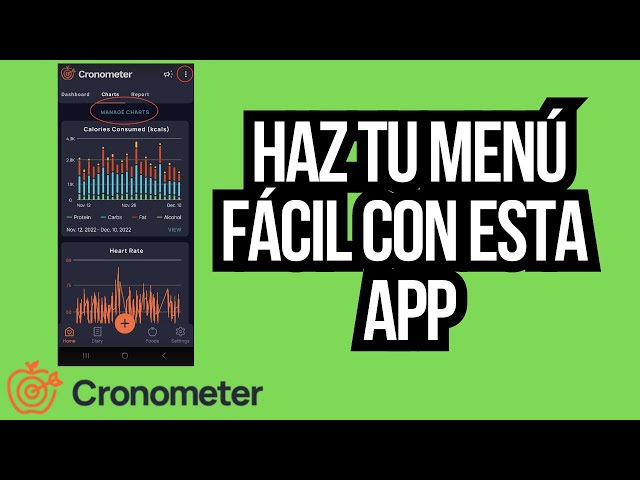 Cronometer: Como hacer un menú fácil y rápido con esta APP