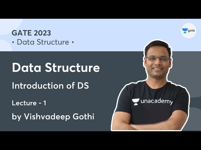 Data Structure | Lecture 1 | Introduction of DS | Vishvadeep Gothi