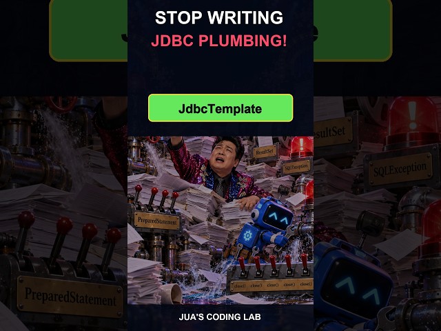 Stop Copy-Pasting JDBC Plumbing! 😱 Spring Template Secret #Shorts #aicoding #githubcopilot #ai코딩