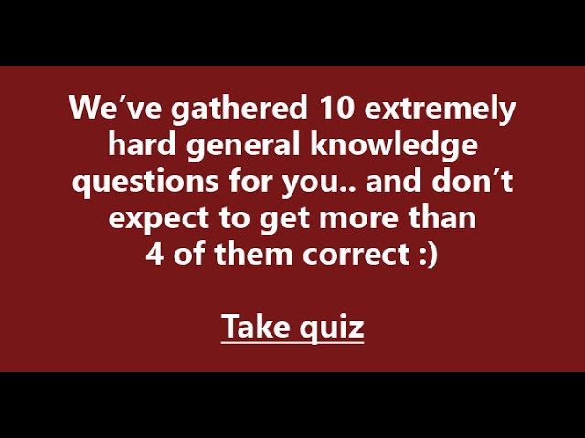 Mixed knowledge questions