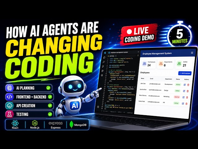 How AI Agents Build Full-Stack Applications in 5 Minutes | Live Coding Demo