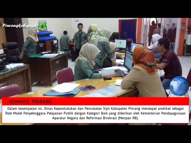 Pemkab Pinrang Raih Penghargaan Terkait Pelayanan Kependudukan