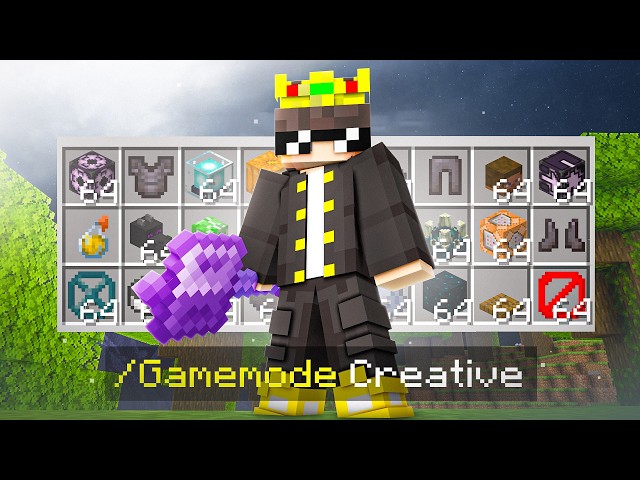 I Secretly Obtained CREATIVE MODE In This Minecraft SMP..!