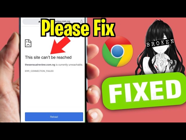 This site can't be reached problem in Chrome