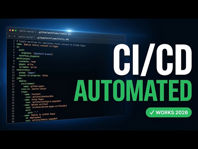 Automatically Deploy Your Website with GitHub Actions (2026) | GitHub Tutorial